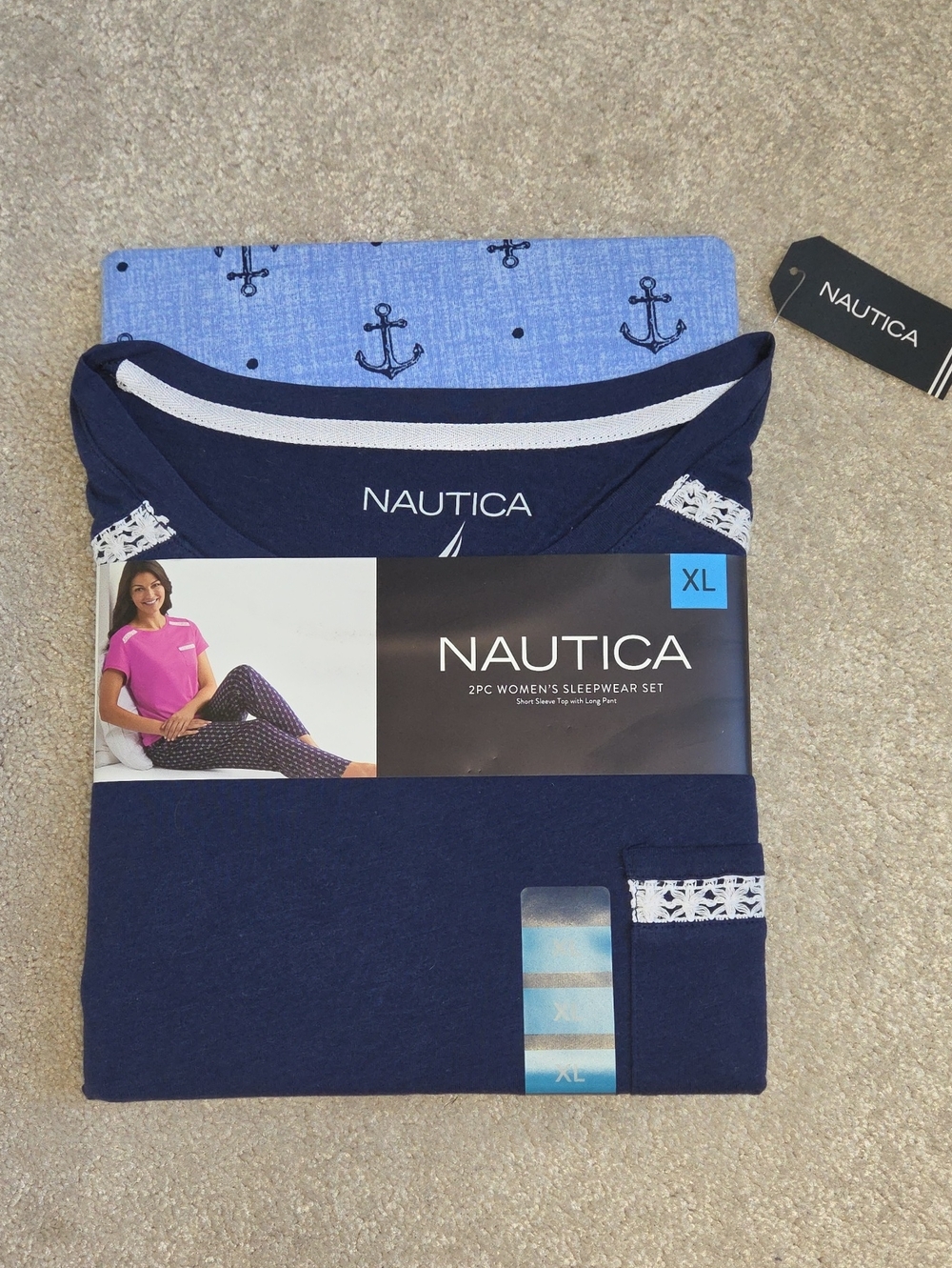 Nautica Navy & Light Blue Anchor Sleep Set